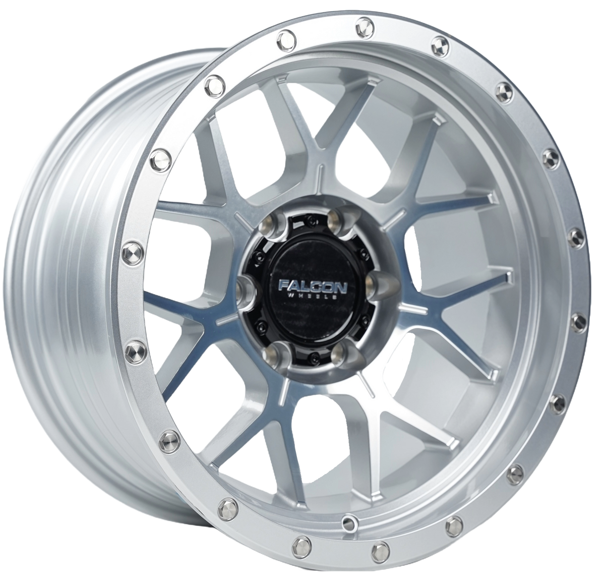 TX Titan Silver W/ Machine Face 17x9
