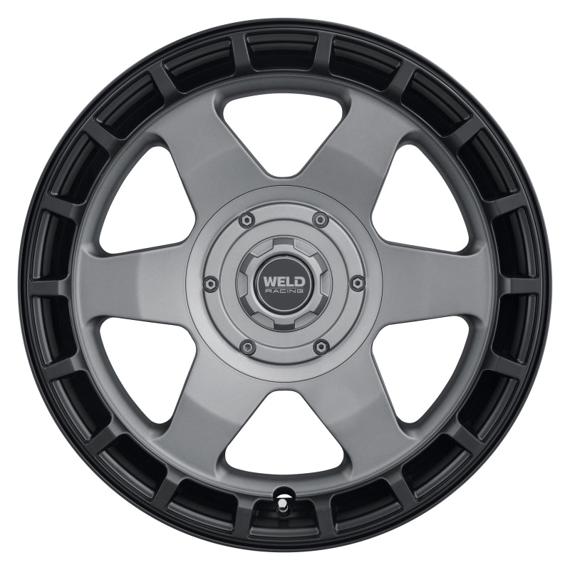 Weld Off-Road Ridge 20x9 6x135 / 6x139.7 BP - ET0 - 106.1mm CB - Satin Gunmetal Wheel (Black Ring)