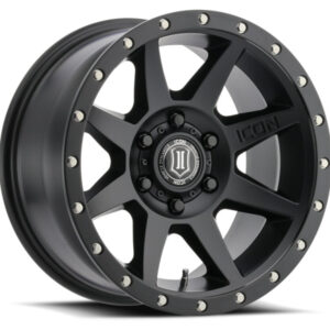 ICON Rebound 18x9 6x5.5 0mm Offset 5in BS 106.1mm Bore Satin Black Wheel