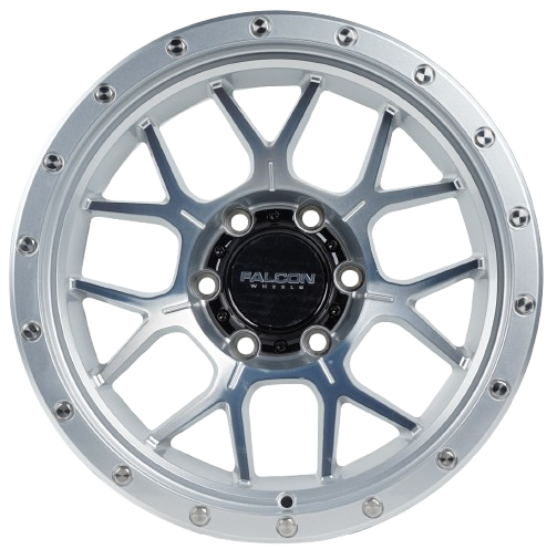 TX Titan Silver W/ Machine Face 17x9