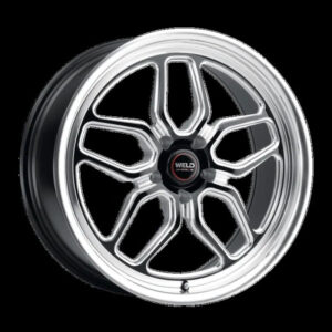 Weld S107 20x8 Laguna 5x127 ET00 BS4.50 Gloss Black MIL Dia 78.1